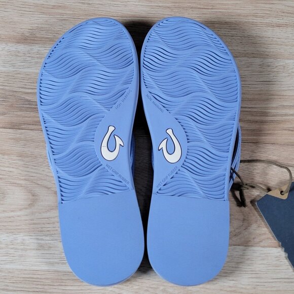 OluKai AKA Sandals Womens Size 9‎ Cloud Blue Beachwear Flip Flops 20509-3N3N - Picture 3 of 4